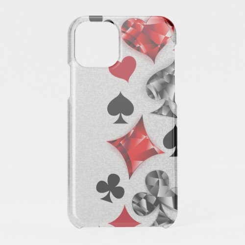 Poker Player Gambler Playing Card Suits Las Vegas iPhone 11 Pro Case