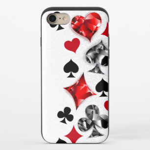 Poker Player Gambler Playing Card Suits Las Vegas iPhone 8/7 Slider Case