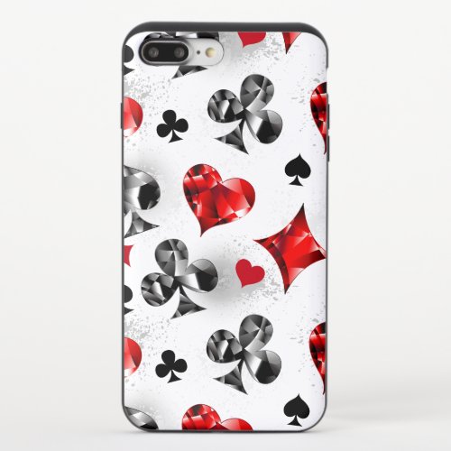 Poker Player Gambler Playing Card Suits Las Vegas iPhone 87 Plus Slider Case
