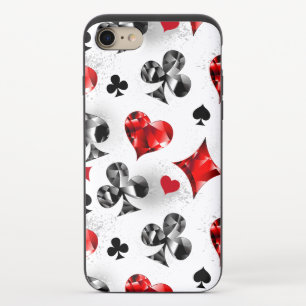 Poker Player Gambler Playing Card Suits Las Vegas iPhone 8/7 Slider Case