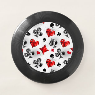 Poker Player Gambler Playing Card Suits Las Vegas Wham-O Frisbee