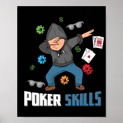 Poker Player Gifts Men Texas Holdem Casino Poker Poster