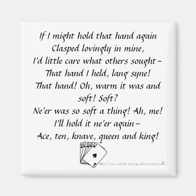 "Poker Player" Magnet (Front)