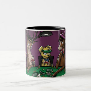 Poker Playing Animals Mug (Wrap-Around)