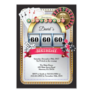 casino theme party invitations zazzle