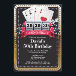 Poker Playing Card Casino Gold birthday invitation<br><div class="desc">Poker Playing Card Casino Gold birthday invitation. Casino theme gold glitter invite,  18th 20th 21st 30th 40th 50th 60th 70th 80th 90th 100th,  Any age. For further customization,  please click the "Customize it" button and use our design tool to modify this template.</div>