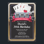 Poker Playing Card Casino Gold birthday invitation<br><div class="desc">Poker Playing Card Casino Gold birthday invitation. Casino theme gold glitter invite,  18th 20th 21st 30th 40th 50th 60th 70th 80th 90th 100th,  Any age. For further customization,  please click the "Customize it" button and use our design tool to modify this template.</div>