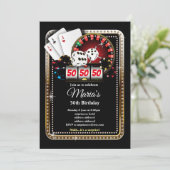 Poker Playing Card, casino party invite (Standing Front)