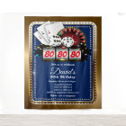 Poker Playing Card, casino party invite