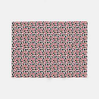 Poker Playing Card Suit Pattern Fleece Blanket