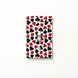 Poker Playing Card Suit Pattern Light Switch Cover