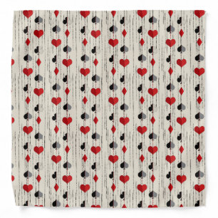Poker Playing Card Symbols Bandana