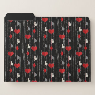 Poker playing card symbols. file folder