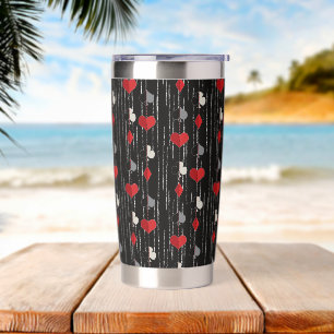 Poker playing card symbols. insulated tumbler