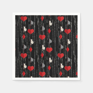 Poker playing card symbols. napkins