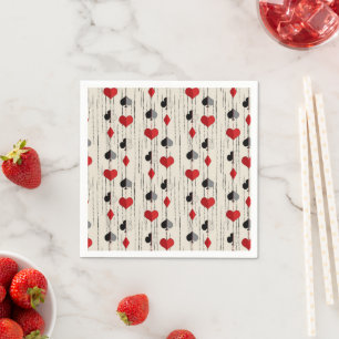 Poker Playing Card Symbols Napkins