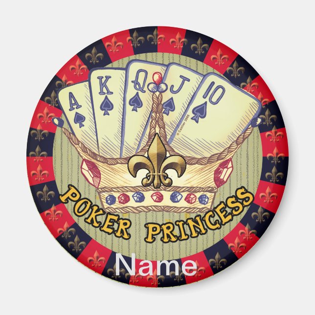 Poker Princess magnet (Front)