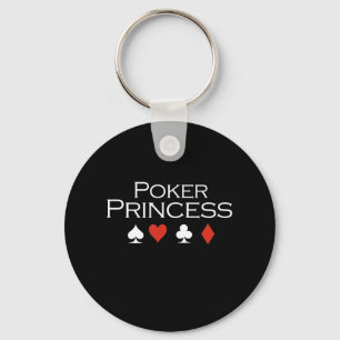 Poker Princess T-shirt white Keychain