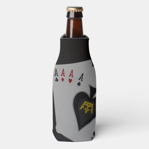 Poker Quad Aces  Stubby Holder Bottle Cooler