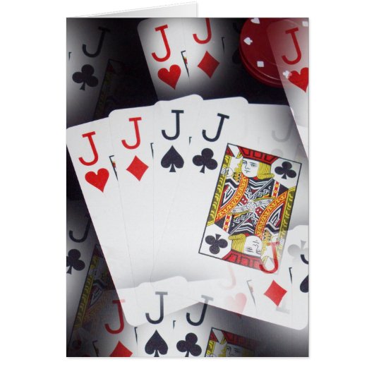 Poker, Quad Jacks Pattern, Cards (Front)