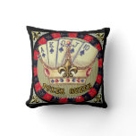 Poker Queen pillow