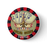 Poker Queen  pin button