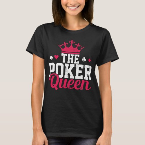 Poker Queen Princess Girl T_Shirt