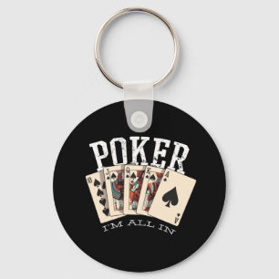 Poker Quote for Gambler Keychain