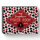 Poker Room Casino Game Personalized Name Monogram