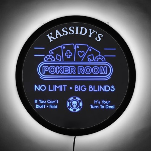 Poker Room LED Sign