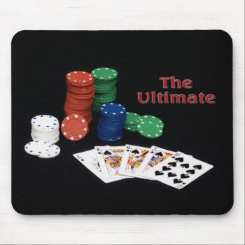 Poker Royal Flush Mouse Pad by TrudyWilkerson at Zazzle