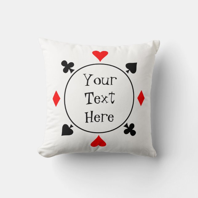 Poker seeds throw pillow (Front)