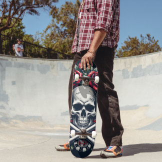 Poker Skull Skateboard