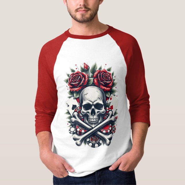 Poker Skull T-Shirt (Front)