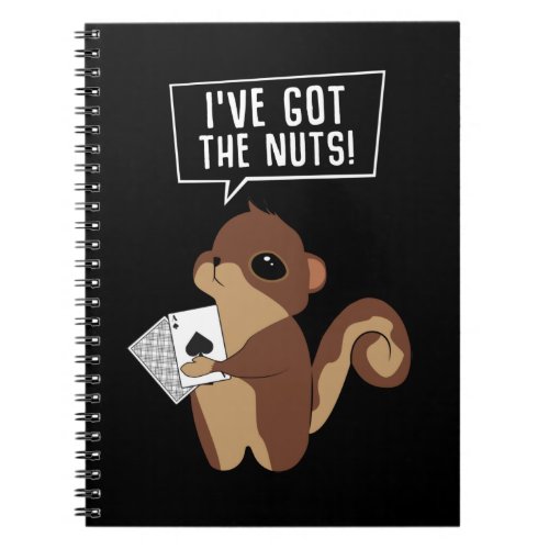 Poker Squirrel Men Women Rodent Animal Notebook