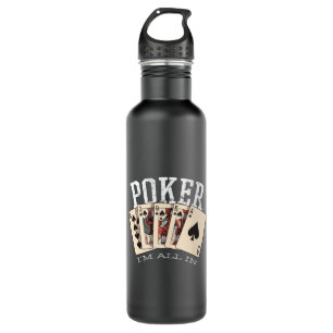 Poker Stainless Steel Water Bottle