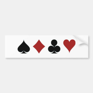 Poker Symbols Bumper Sticker