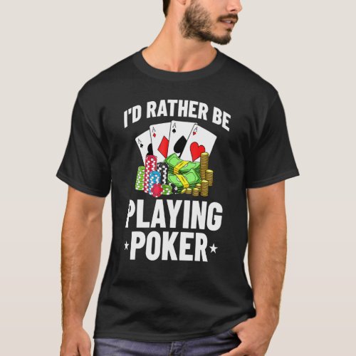 Poker Texas Hold Em All In Player 5 T_Shirt