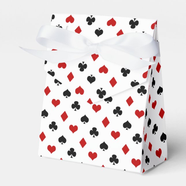 Poker Theme | Playing Card Theme Favor Boxes (Front Side)