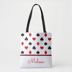 Poker Theme Playing Card Theme Personalized Tote Bag