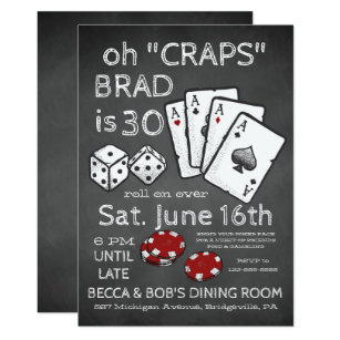 Casino Themed Invitation Templates