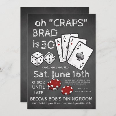 Poker Invitations | Zazzle