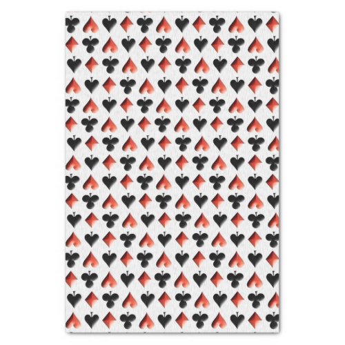 Poker Themed Playing Cards Tissue Paper