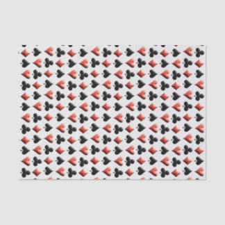 Poker Themed Playing Cards Tissue Paper