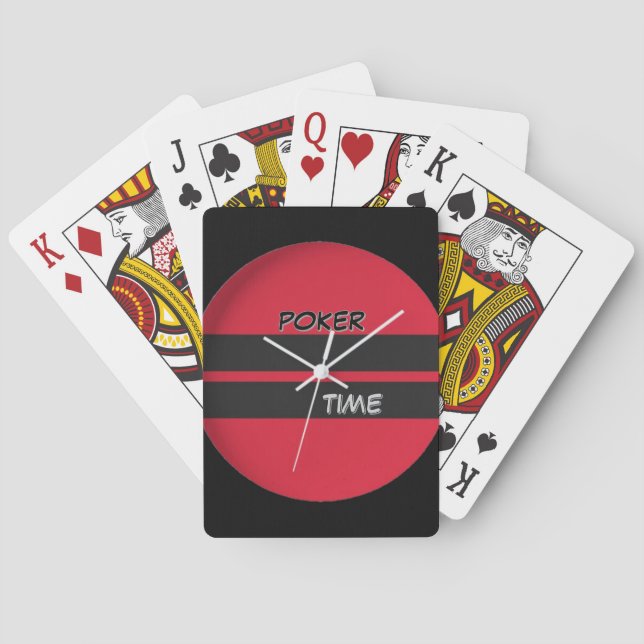 Poker Time Red Black  Cards (Back)