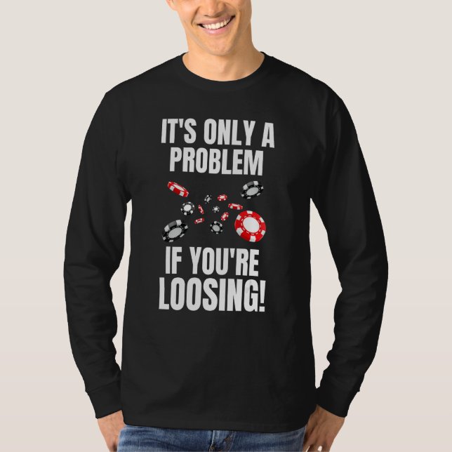 Poker Token  &  Casino Chip T-Shirt (Front)