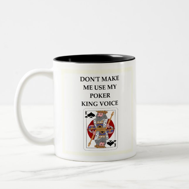 POKER Two-Tone COFFEE MUG (Left)