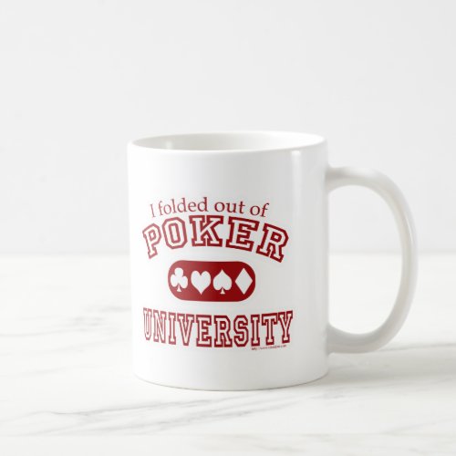 Poker University Fun Card Game Player Coffee Mug