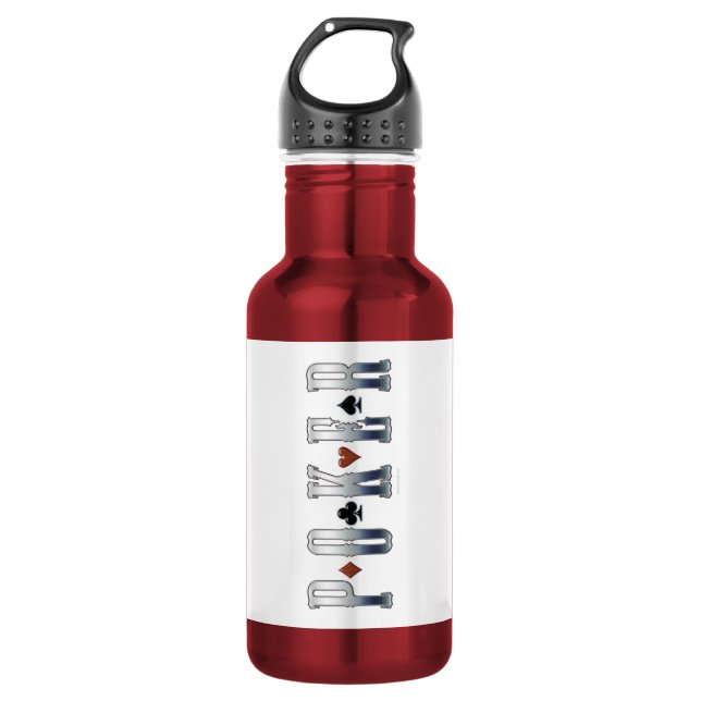 Poker Water Bottle (Front)