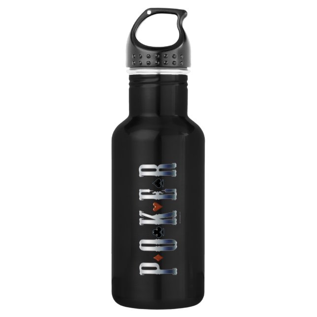 Poker Water Bottle (Front)